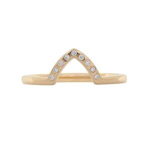 Natural Earth-Mined Diamond Band in Solid 14K Yellow Gold